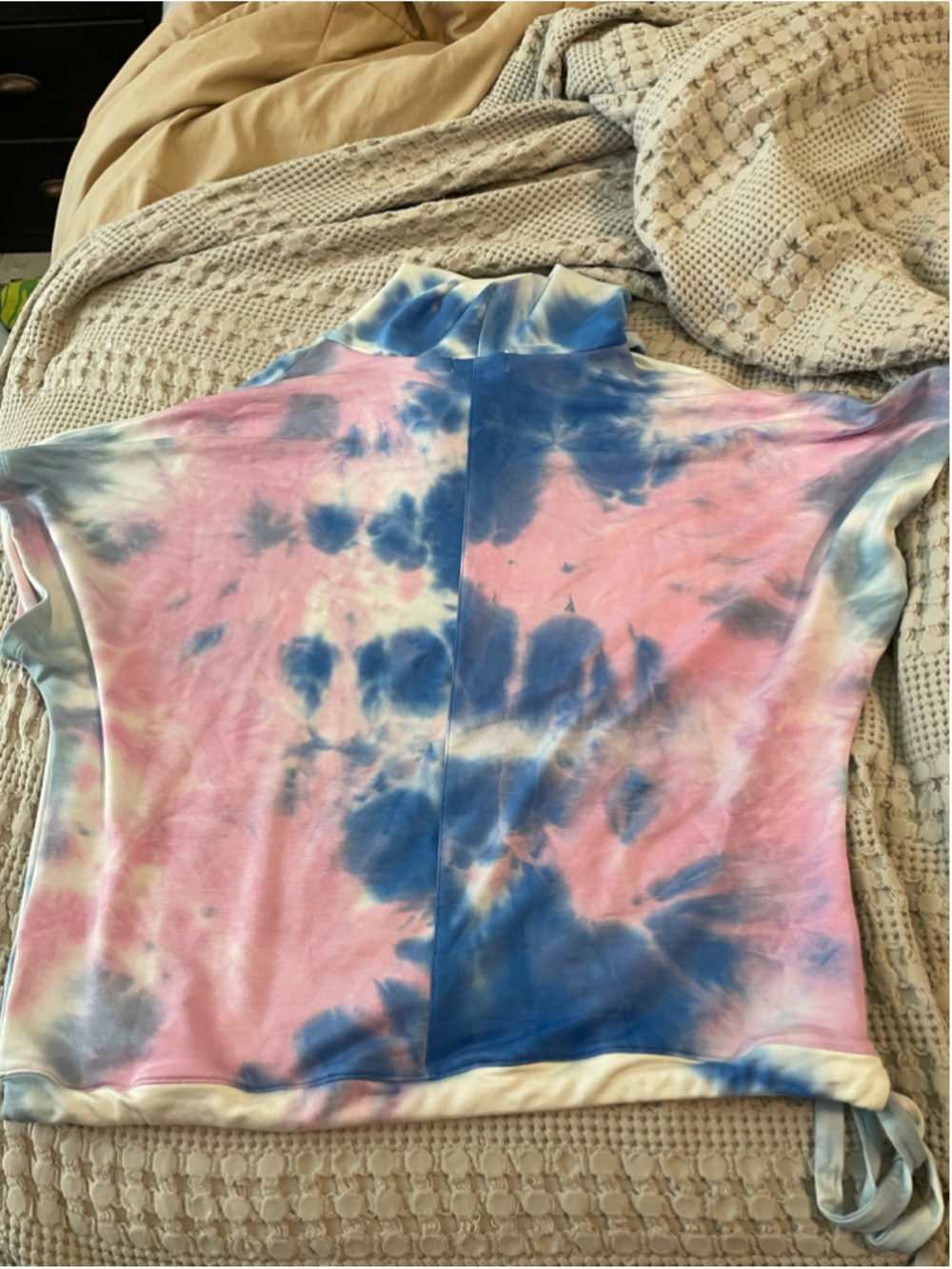Women's Oli & Viv Tie-Dye Hoodie athleisure top Size L loungewear watercolor - Picture 5 of 6
